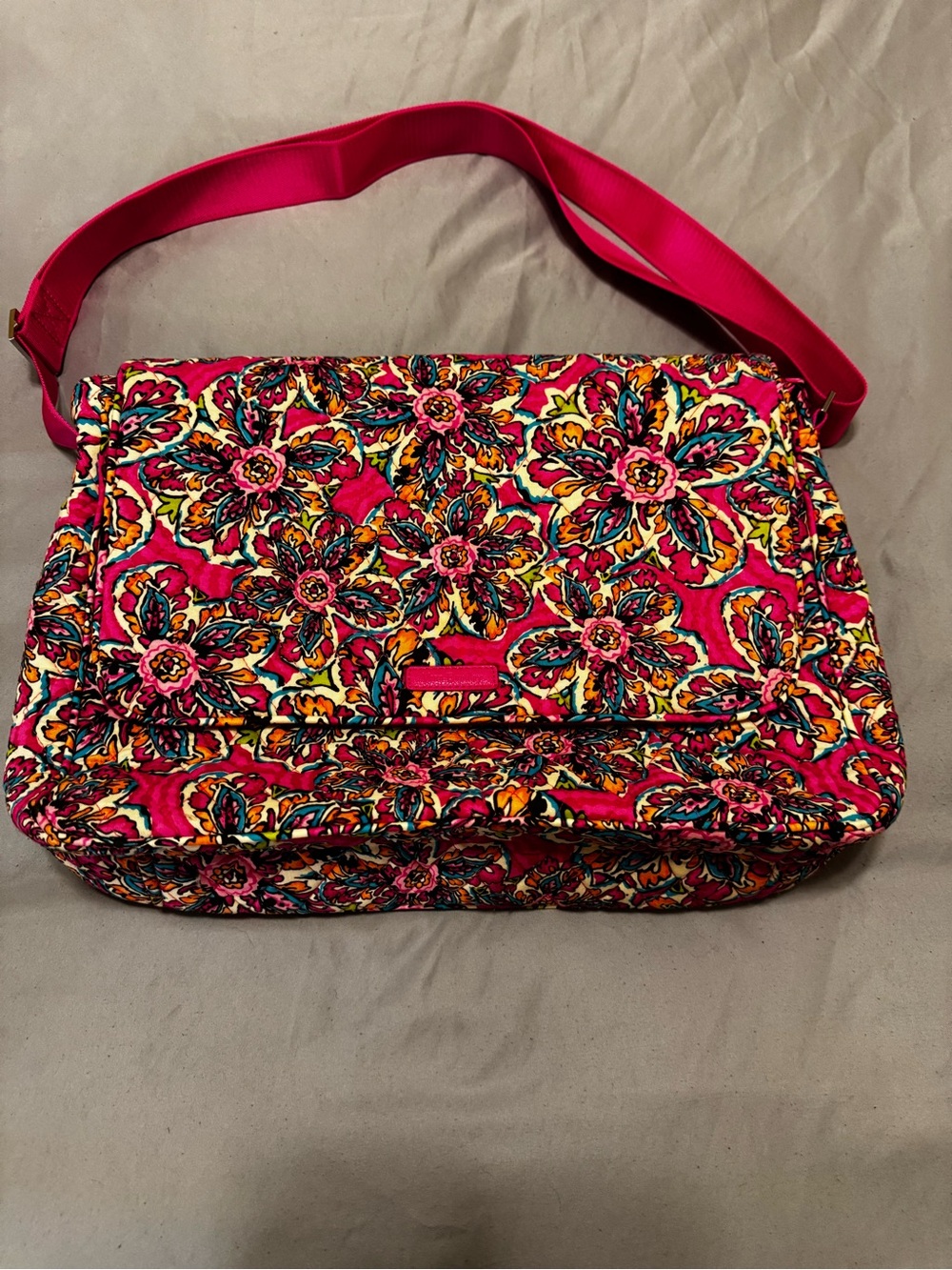 Pink Vera Bradley laptop bag